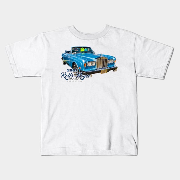 1981 Rolls-Royce Corniche Convertible Kids T-Shirt by Gestalt Imagery